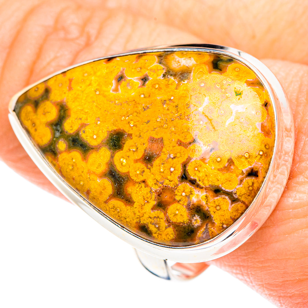 Ocean Jasper Rings handcrafted by Ana Silver Co - RING87657