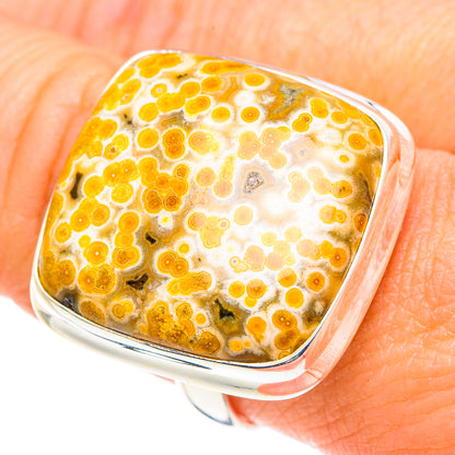 Ocean Jasper Rings handcrafted by Ana Silver Co - RING87659