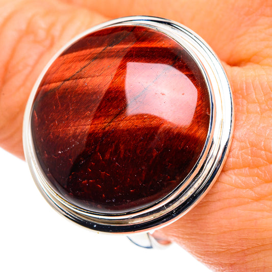 Red Tiger Eye Rings handcrafted by Ana Silver Co - RING87660