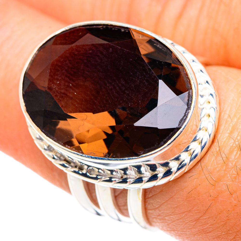 Smoky Quartz Rings handcrafted by Ana Silver Co - RING87661