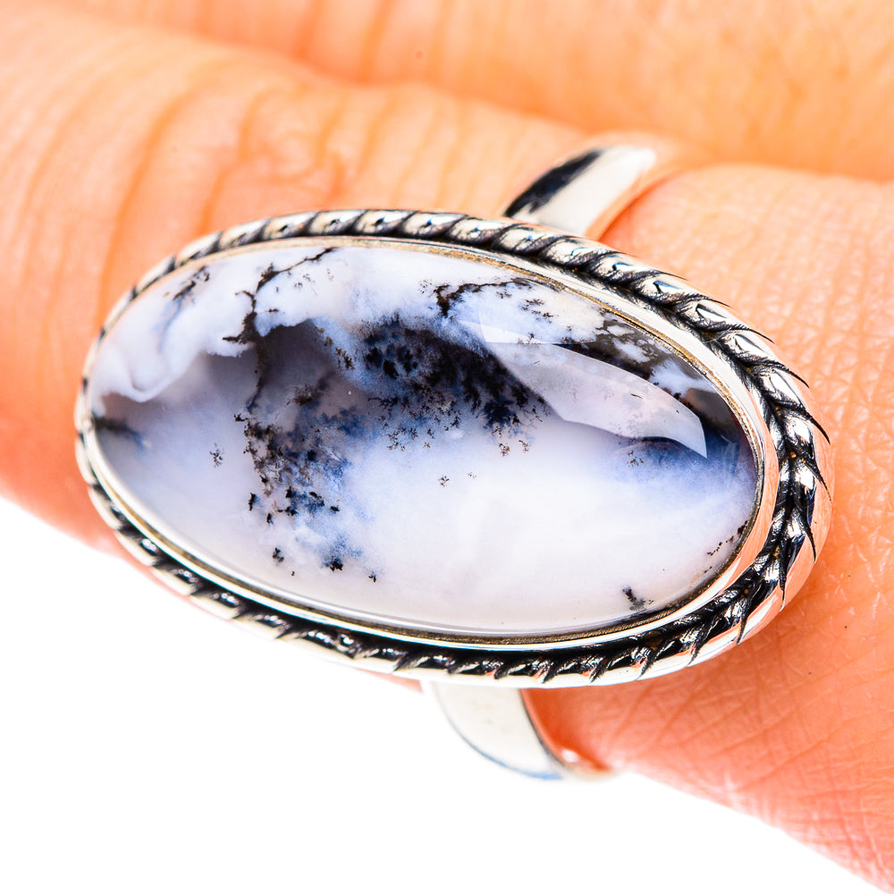 Dendritic Opal Rings handcrafted by Ana Silver Co - RING87670