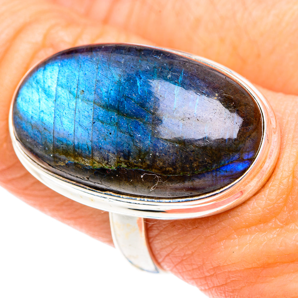 Labradorite Rings handcrafted by Ana Silver Co - RING87675
