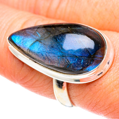 Labradorite Rings handcrafted by Ana Silver Co - RING87676