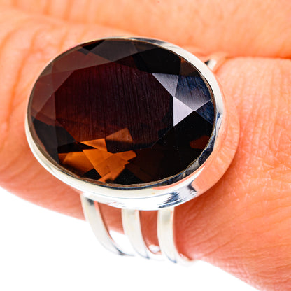 Smoky Quartz Rings handcrafted by Ana Silver Co - RING87681