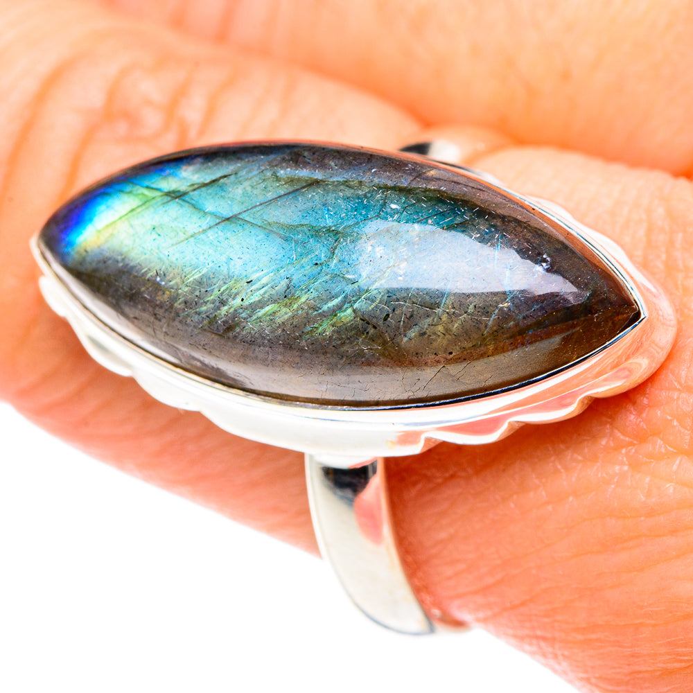 Labradorite Rings handcrafted by Ana Silver Co - RING87688