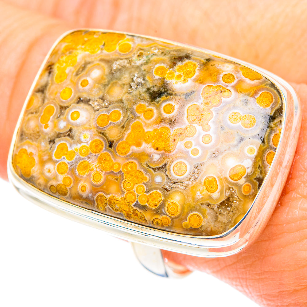 Ocean Jasper Rings handcrafted by Ana Silver Co - RING87692