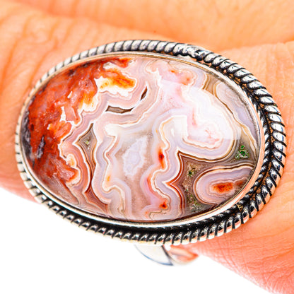 Crazy Lace Agate Rings handcrafted by Ana Silver Co - RING87698