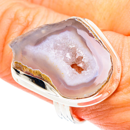 White Geode Slice Rings handcrafted by Ana Silver Co - RING87710