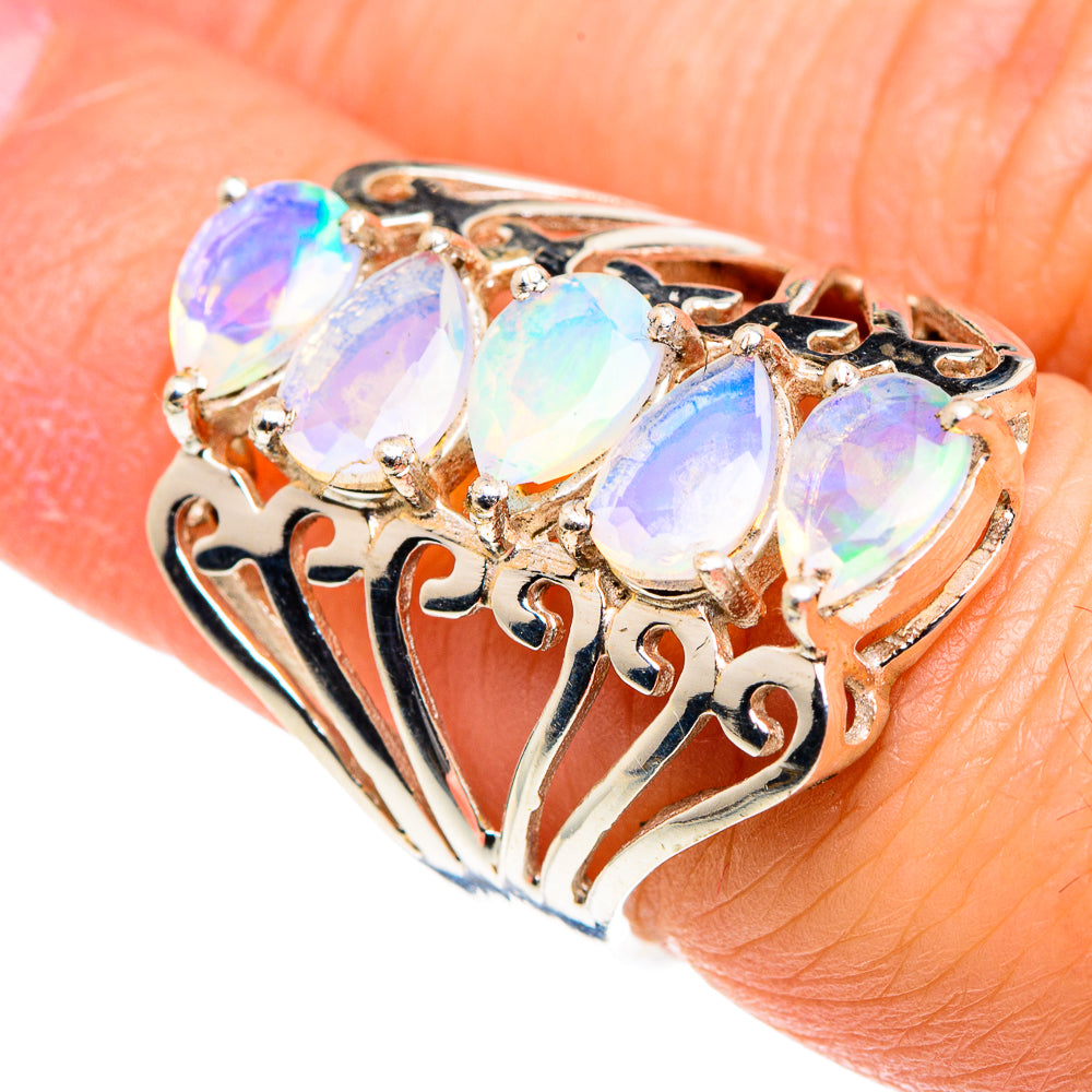 Ethiopian Opal Rings handcrafted by Ana Silver Co - RING87714