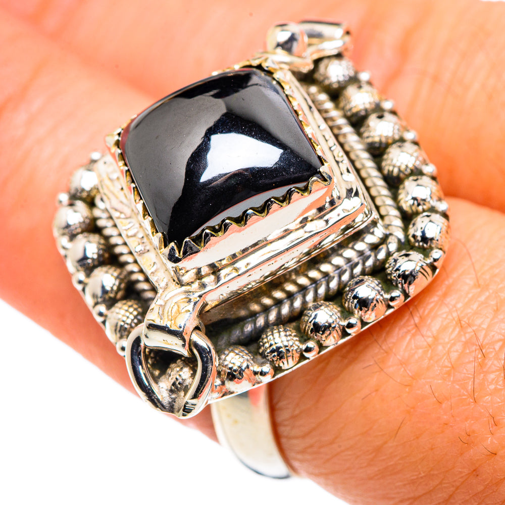 Hematite Rings handcrafted by Ana Silver Co - RING87715