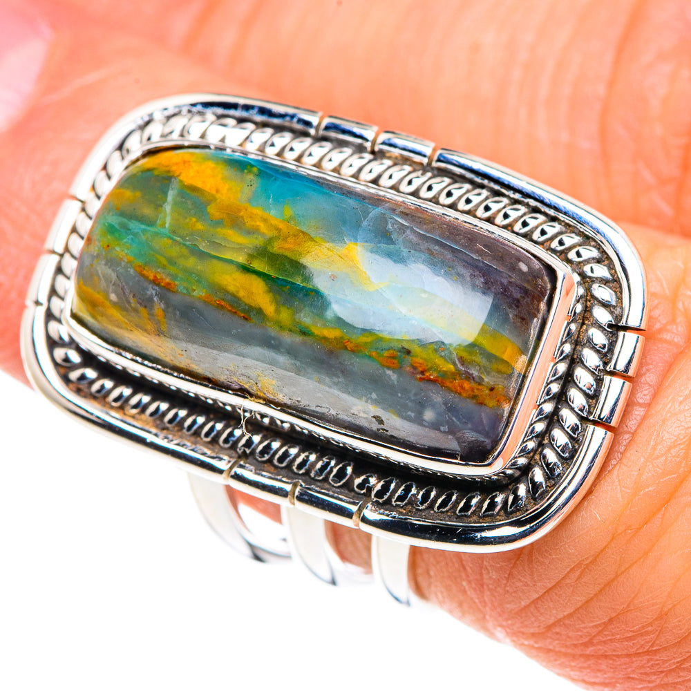 Peruvian Opal Rings handcrafted by Ana Silver Co - RING87716