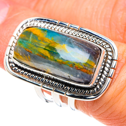 Peruvian Opal Rings handcrafted by Ana Silver Co - RING87716