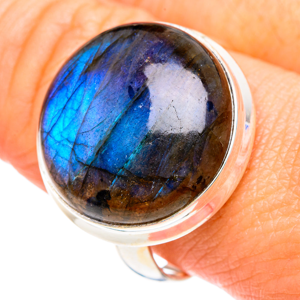 Labradorite Rings handcrafted by Ana Silver Co - RING87717
