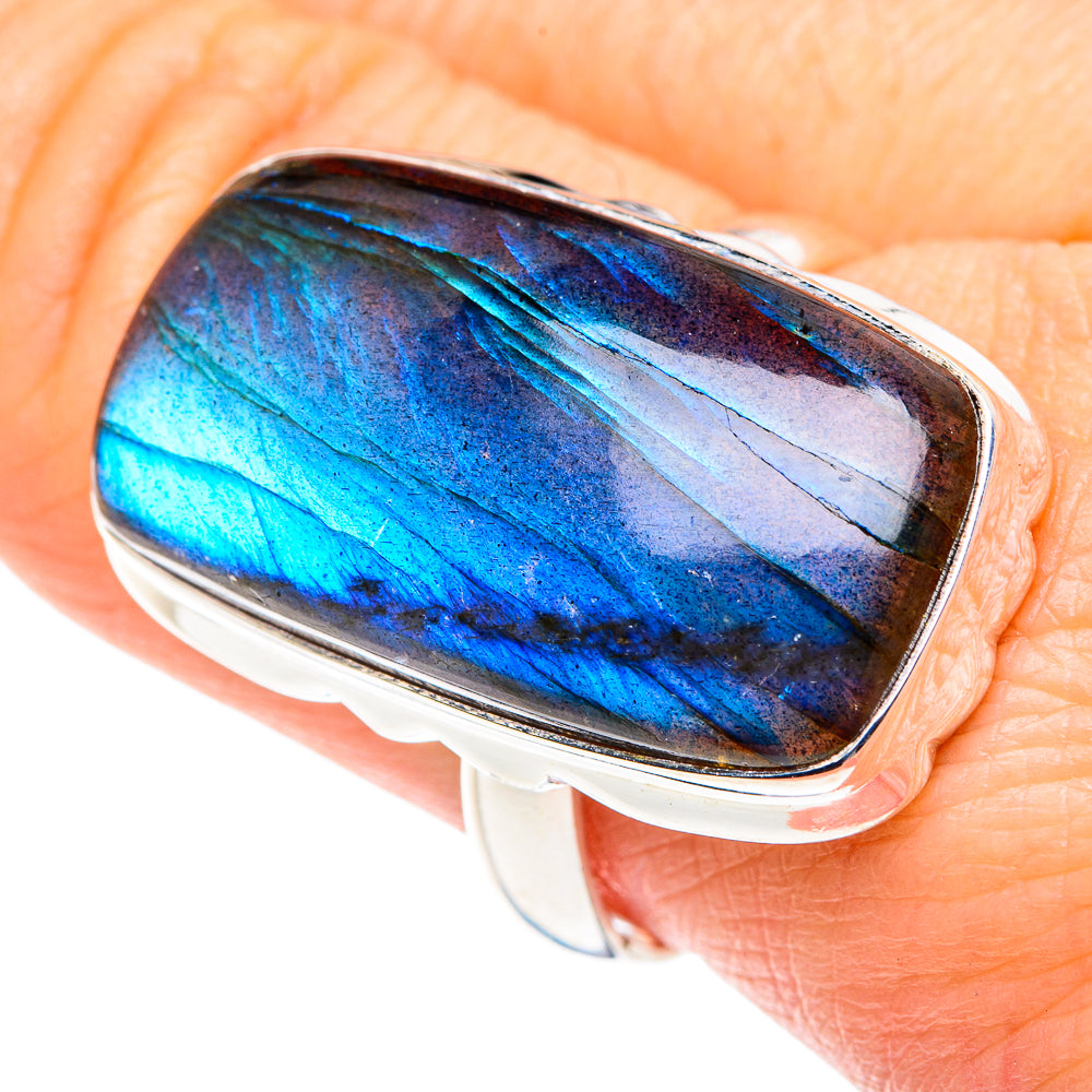 Labradorite Rings handcrafted by Ana Silver Co - RING87719