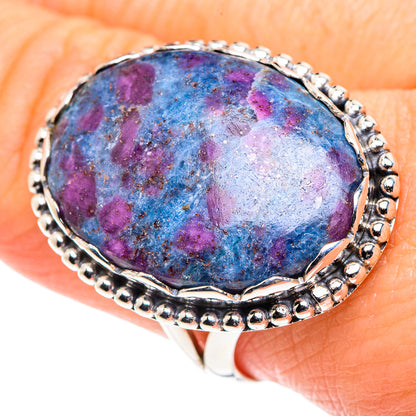 Ruby Fuchsite Rings handcrafted by Ana Silver Co - RING87721