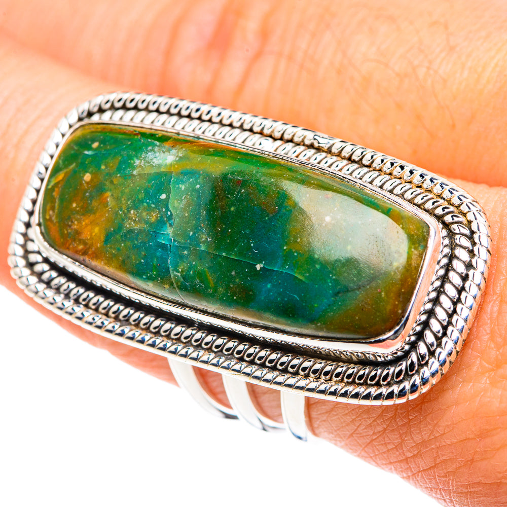 Peruvian Opal Rings handcrafted by Ana Silver Co - RING87722