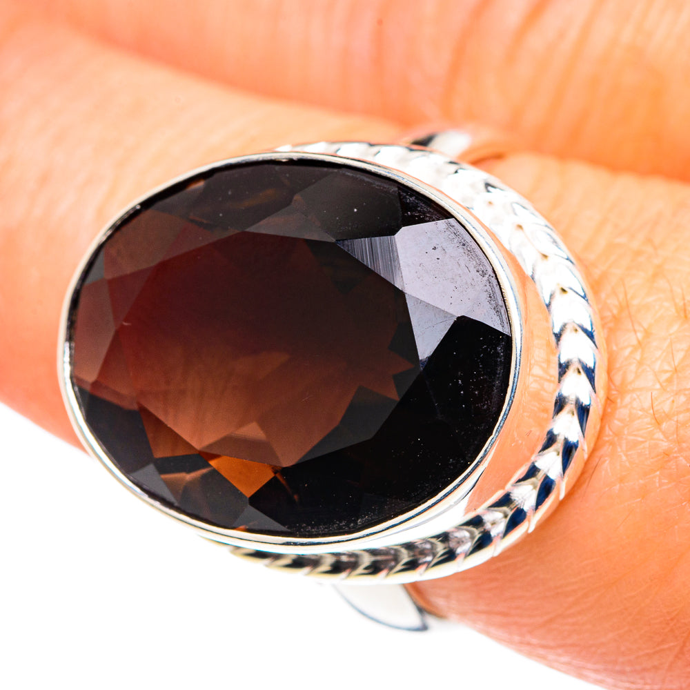 Smoky Quartz Rings handcrafted by Ana Silver Co - RING87728