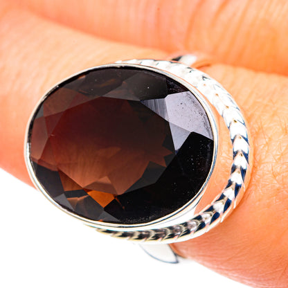 Smoky Quartz Rings handcrafted by Ana Silver Co - RING87728