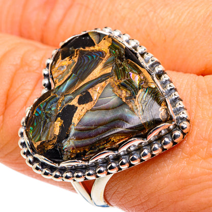 Black Copper Onyx Rings handcrafted by Ana Silver Co - RING87729