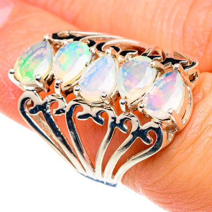 Ethiopian Opal Rings handcrafted by Ana Silver Co - RING87749