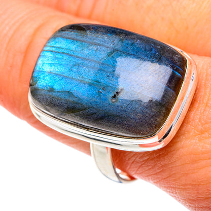 Labradorite Rings handcrafted by Ana Silver Co - RING87752