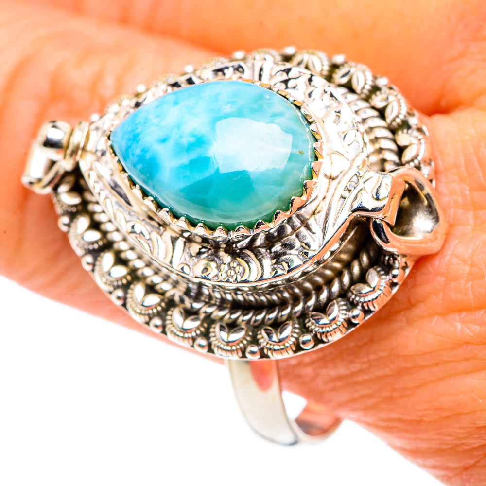 Larimar Rings handcrafted by Ana Silver Co - RING87754