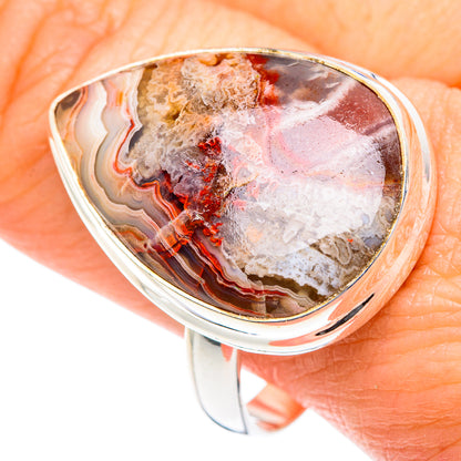 Crazy Lace Agate Rings handcrafted by Ana Silver Co - RING87760