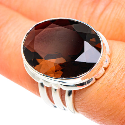 Smoky Quartz Rings handcrafted by Ana Silver Co - RING87763