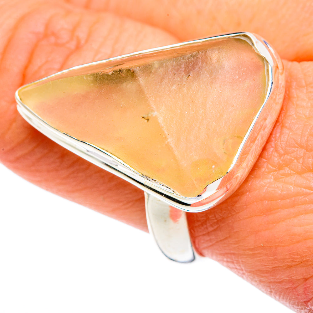 Libyan Desert Glass Rings handcrafted by Ana Silver Co - RING87767