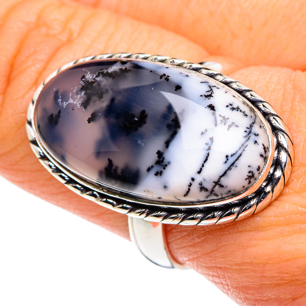 Dendritic Opal Rings handcrafted by Ana Silver Co - RING87779