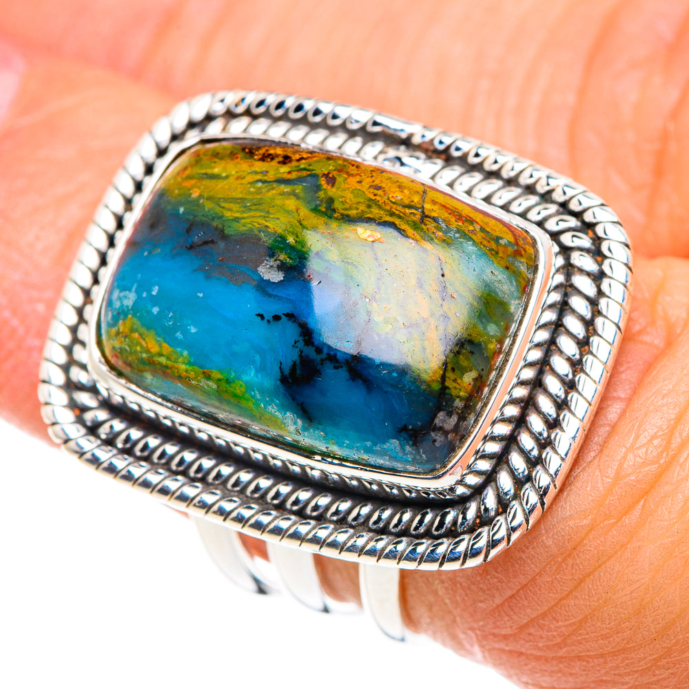 Peruvian Opal Rings handcrafted by Ana Silver Co - RING87787