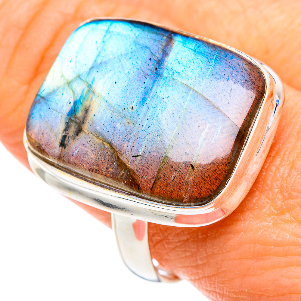 Labradorite Rings handcrafted by Ana Silver Co - RING87789