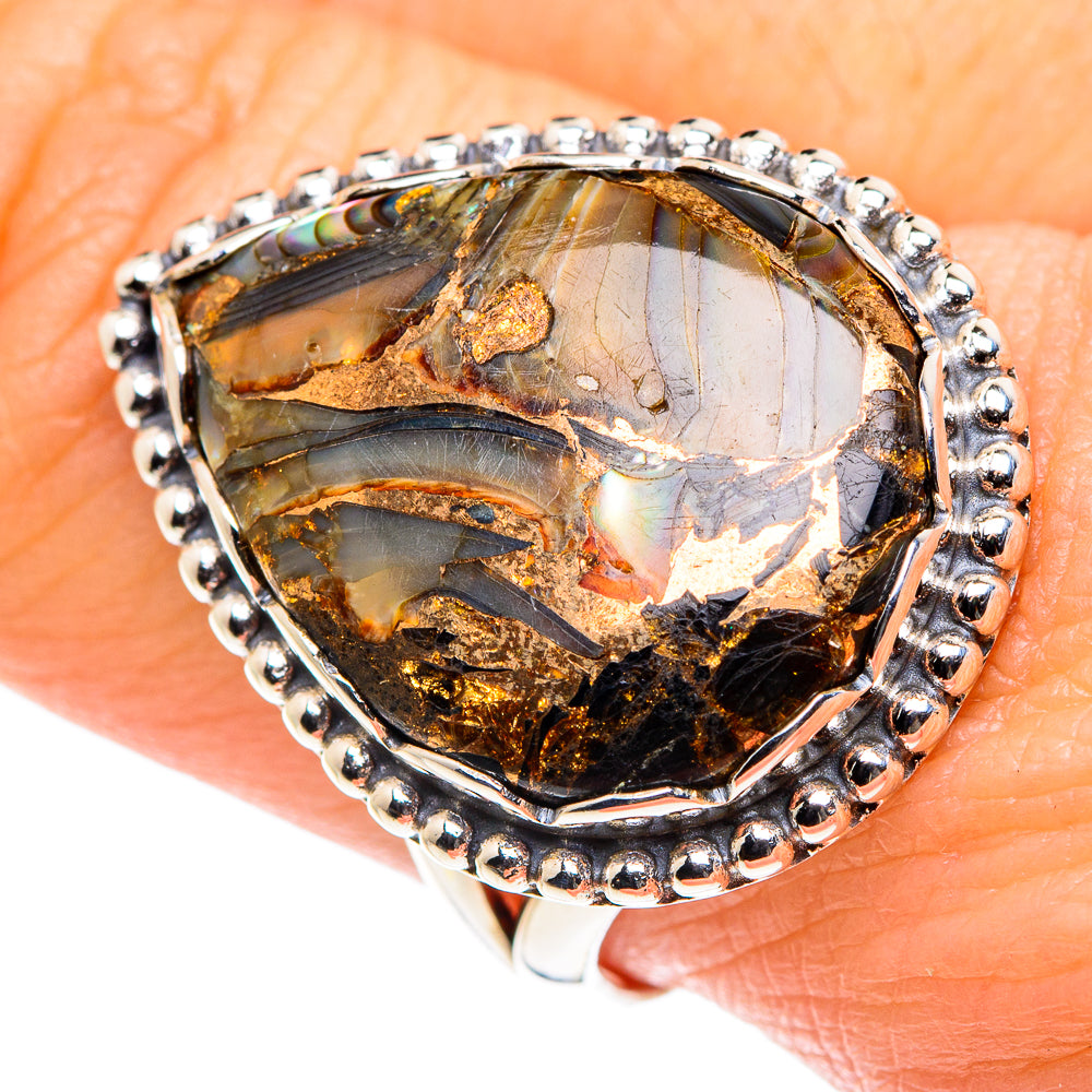 Black Copper Onyx Rings handcrafted by Ana Silver Co - RING87796