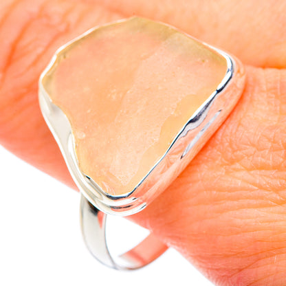 Libyan Desert Glass Rings handcrafted by Ana Silver Co - RING87800