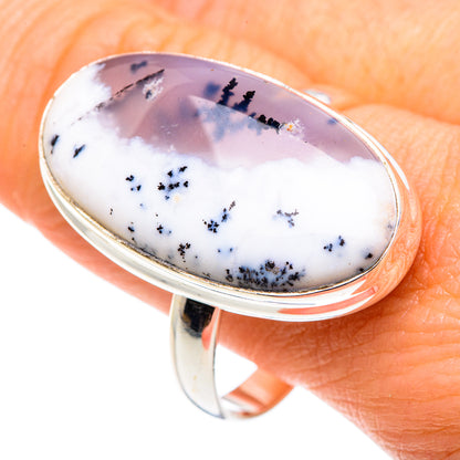 Dendritic Opal Rings handcrafted by Ana Silver Co - RING87802