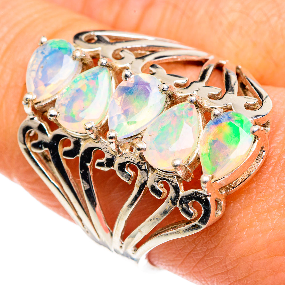 Ethiopian Opal Rings handcrafted by Ana Silver Co - RING87808