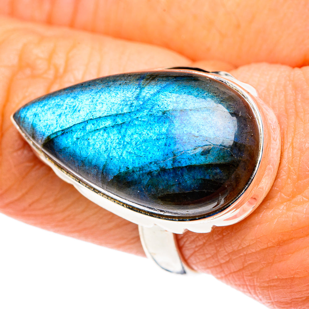 Labradorite Rings handcrafted by Ana Silver Co - RING87809