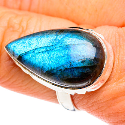 Labradorite Rings handcrafted by Ana Silver Co - RING87809