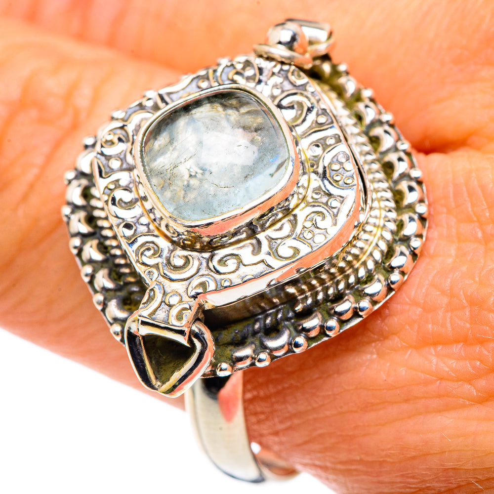 Aquamarine Rings handcrafted by Ana Silver Co - RING87815