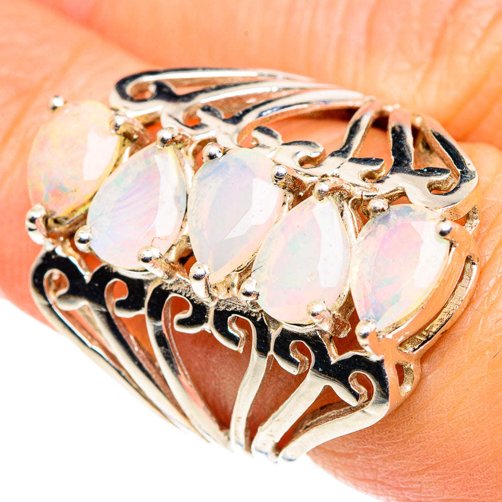 Ethiopian Opal Rings handcrafted by Ana Silver Co - RING87818