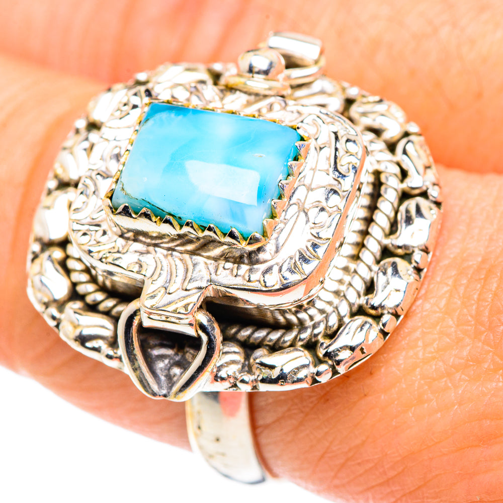 Larimar Rings handcrafted by Ana Silver Co - RING87819