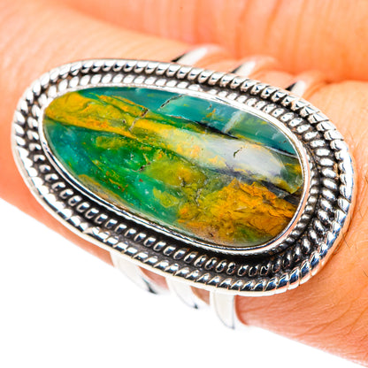 Peruvian Opal Rings handcrafted by Ana Silver Co - RING87821