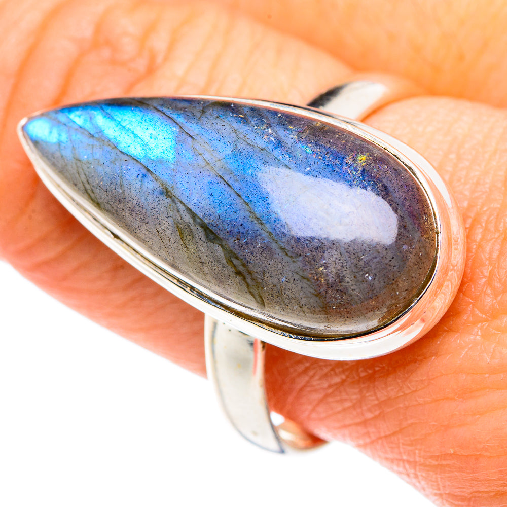 Labradorite Rings handcrafted by Ana Silver Co - RING87823