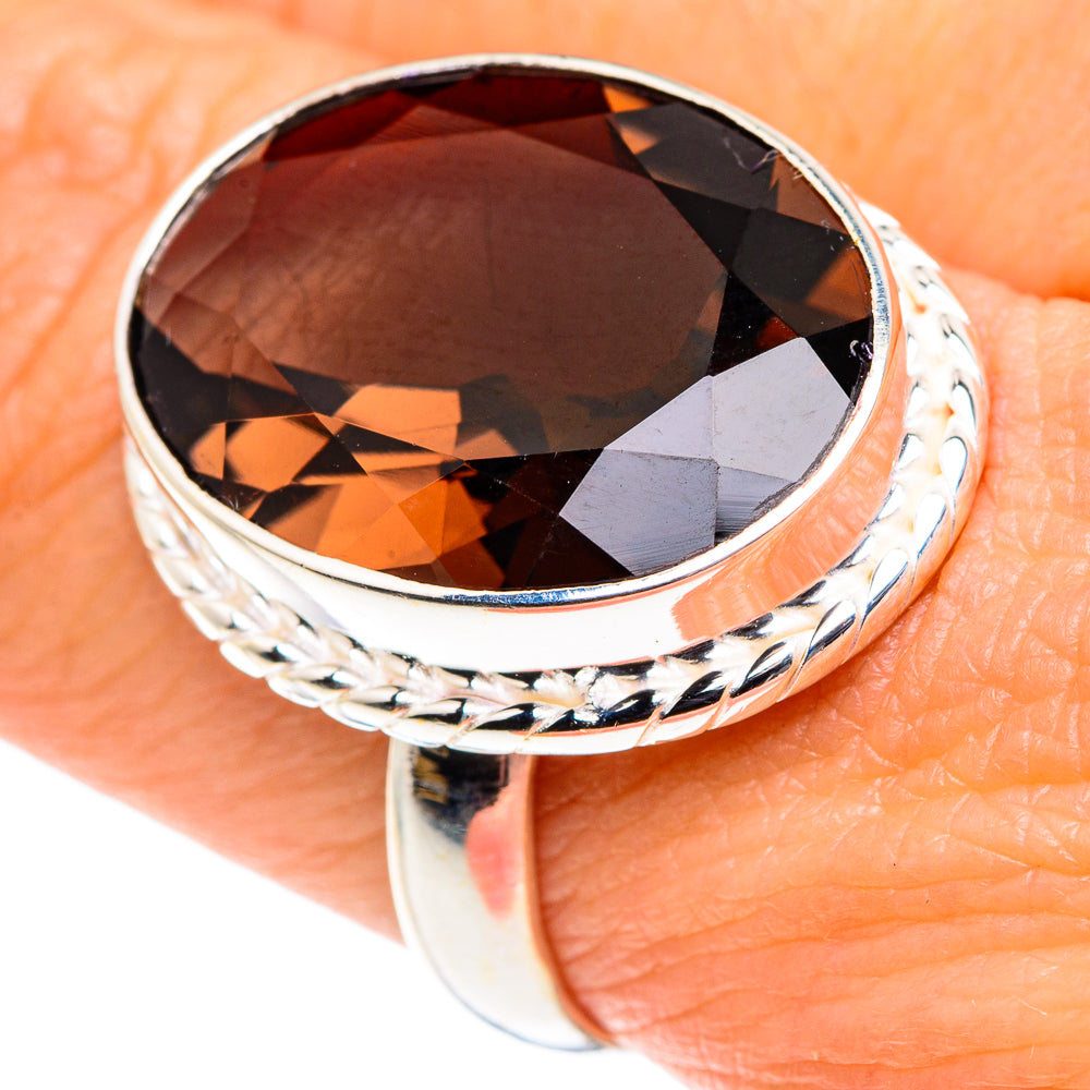 Smoky Quartz Rings handcrafted by Ana Silver Co - RING87824