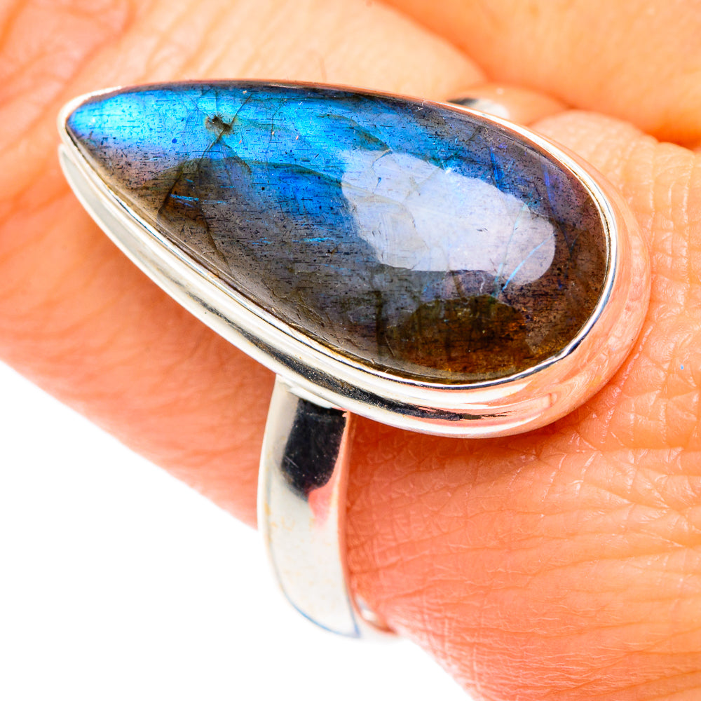 Labradorite Rings handcrafted by Ana Silver Co - RING87825