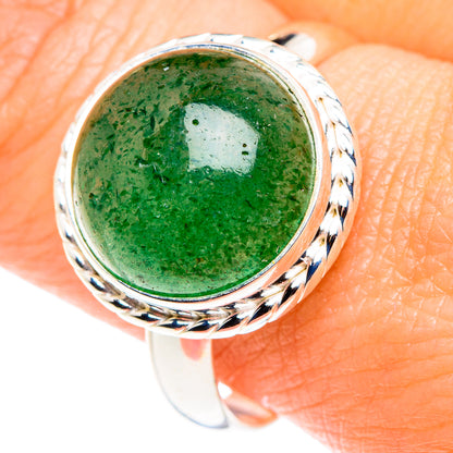 Green Aventurine Rings handcrafted by Ana Silver Co - RING87829