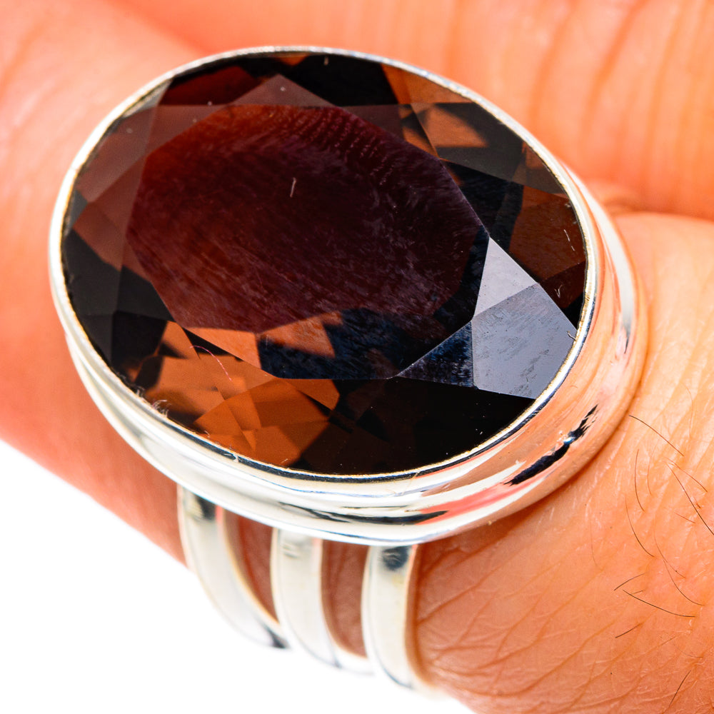 Smoky Quartz Rings handcrafted by Ana Silver Co - RING87832
