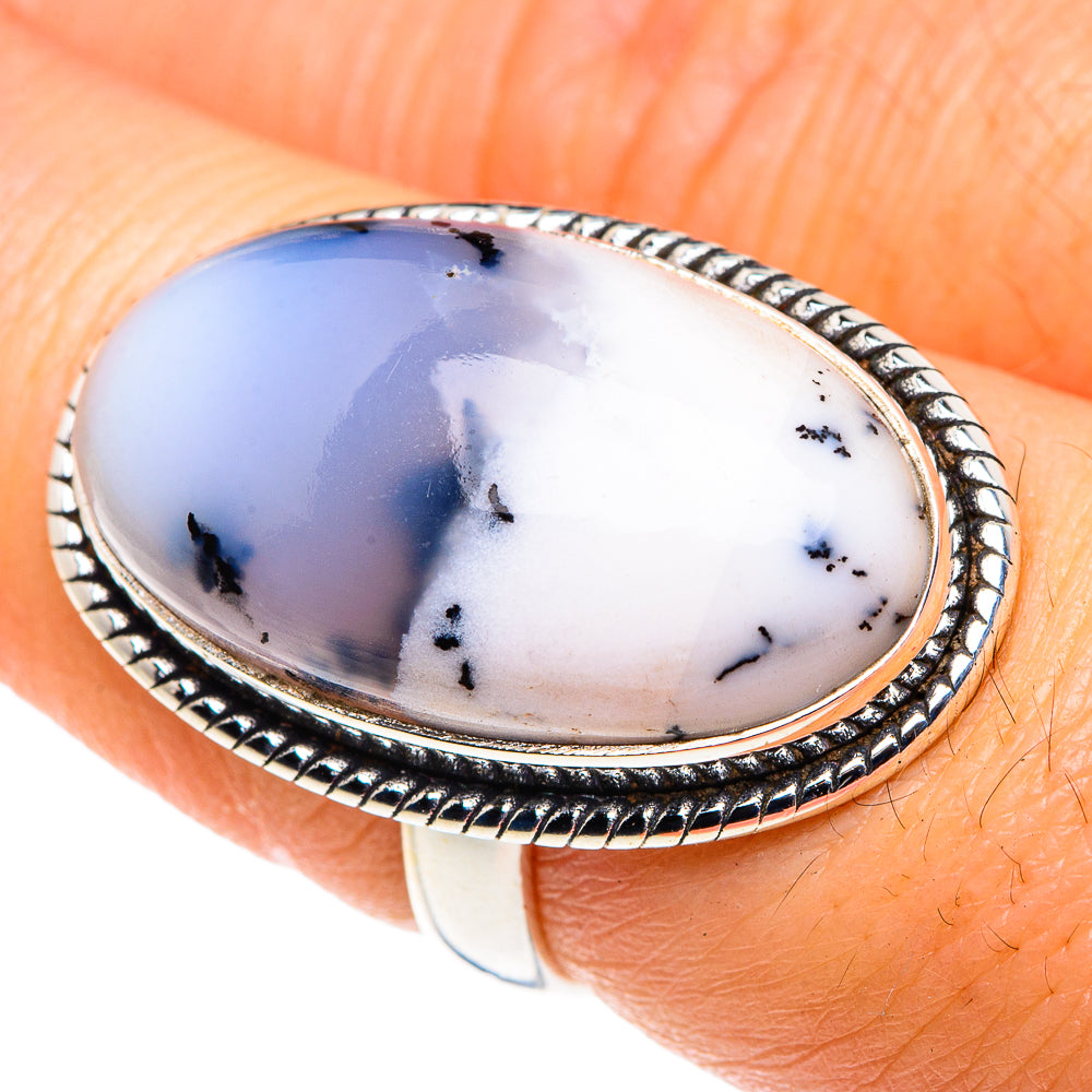 Dendritic Opal Rings handcrafted by Ana Silver Co - RING87845