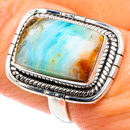 Peruvian Opal Rings handcrafted by Ana Silver Co - RING87848