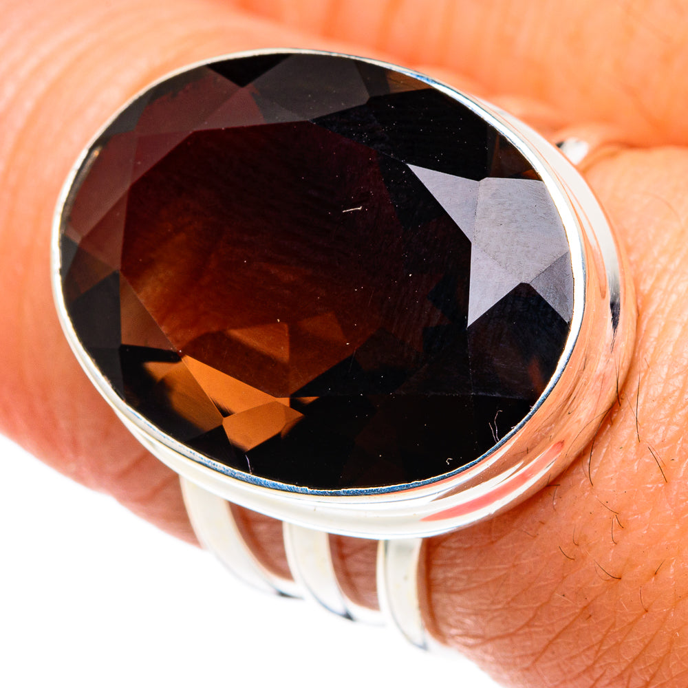 Smoky Quartz Rings handcrafted by Ana Silver Co - RING87852